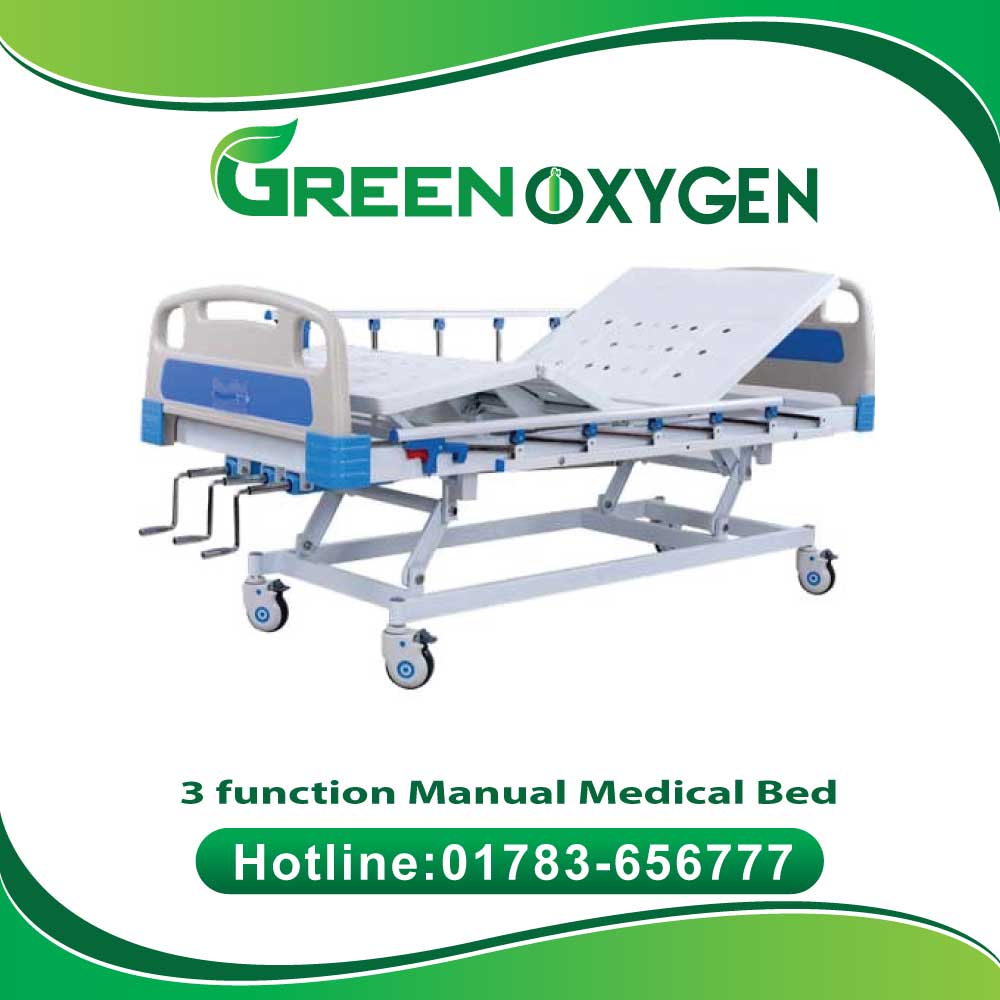 3 function Manual Medical Bed