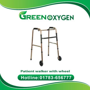 Patient walker with wheel