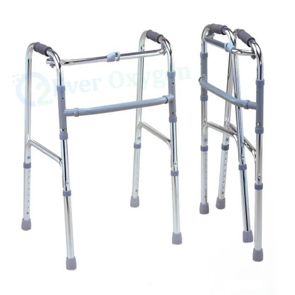 Folding Walker without Wheel – Gold/Silver Price in BD